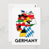 carte du drapeau allemand (Devant / Derrière)