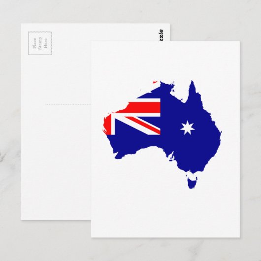 Carte du drapeau australien (Devant / Derrière)