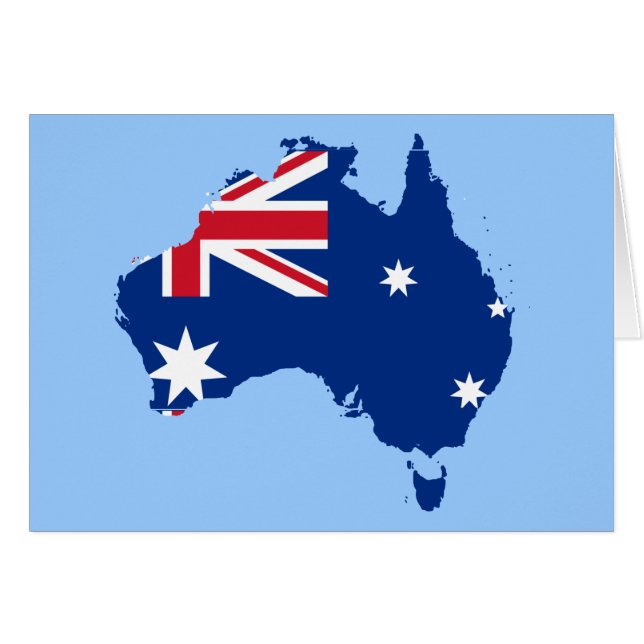 carte du drapeau australien (Devant horizontal)