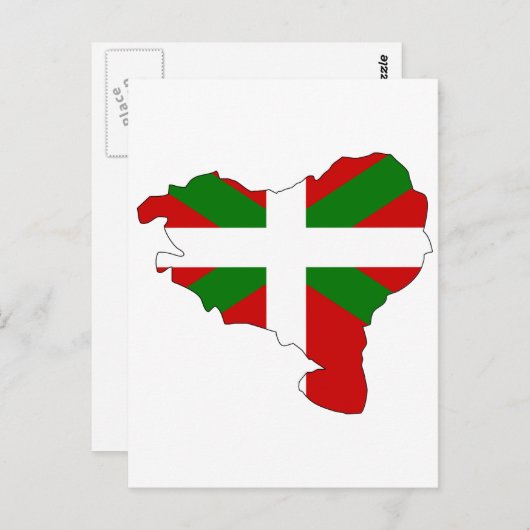 Carte du drapeau basque (Devant / Derrière)