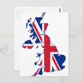 Carte du drapeau britannique (Devant / Derrière)
