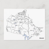 Carte du drapeau canadien (Dos)