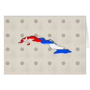 Carte du drapeau cubain pleine grandeur