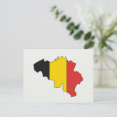 Carte du drapeau de Belgique taille réelle (Debout devant)