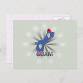 Carte du drapeau de Guam 2.0 (Devant / Derrière)