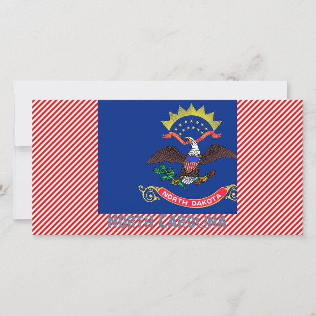 Carte du drapeau de la Caroline du Nord (Devant)