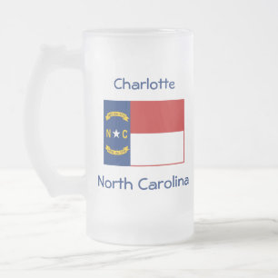 Carte du drapeau de la Caroline du Nord City Mug