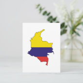 Carte du drapeau de la Colombie (Debout devant)