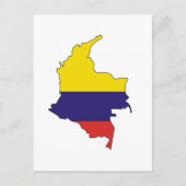 Carte du drapeau de la Colombie (Devant)