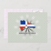 Carte du drapeau de la République Dominicaine 2.0 (Devant / Derrière)