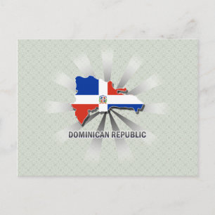 Carte du drapeau de la République Dominicaine 2.0