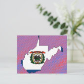 Carte du drapeau de la Virginie occidentale (Debout devant)