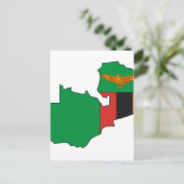 Carte du drapeau de la Zambie (Debout devant)