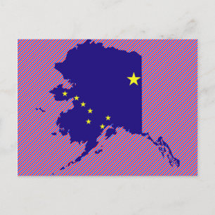 Carte du drapeau de l'Alaska