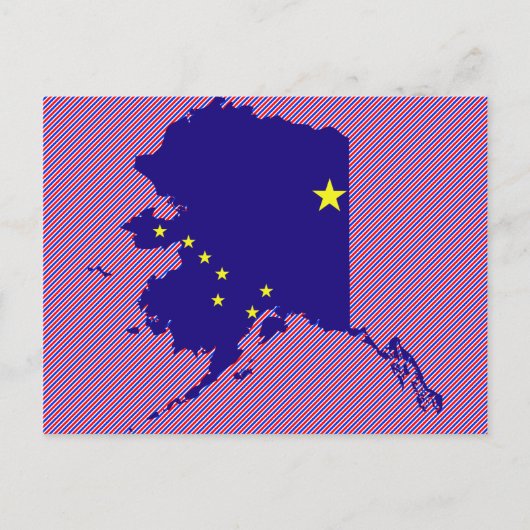 Carte du drapeau de l'Alaska (Devant)