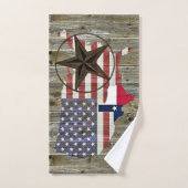 Carte du drapeau de l'État de la Lone Star du Texa (Serviette à main)