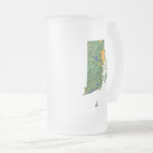Carte du drapeau de l'île de Rhode City Mug (Devant droit)