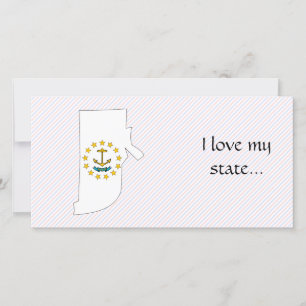 Carte du drapeau de l'île Rhode