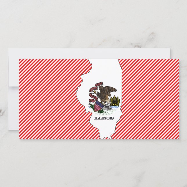 Carte du drapeau de l'Illinois (Devant)