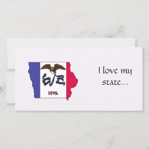 Carte du drapeau de l'Iowa