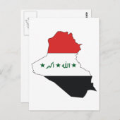 Carte du drapeau de l'Irak (Devant / Derrière)