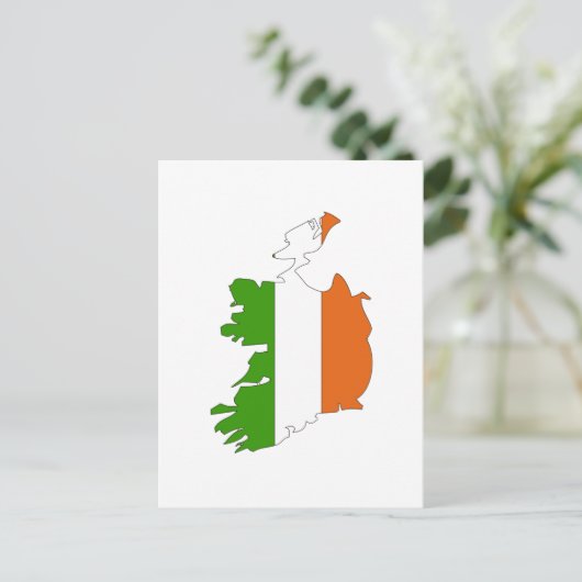 Carte du drapeau de l'Irlande (Debout devant)