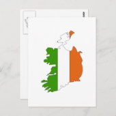 Carte du drapeau de l'Irlande (Devant / Derrière)