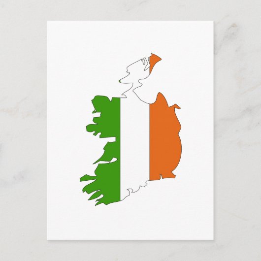 Carte du drapeau de l'Irlande (Devant)