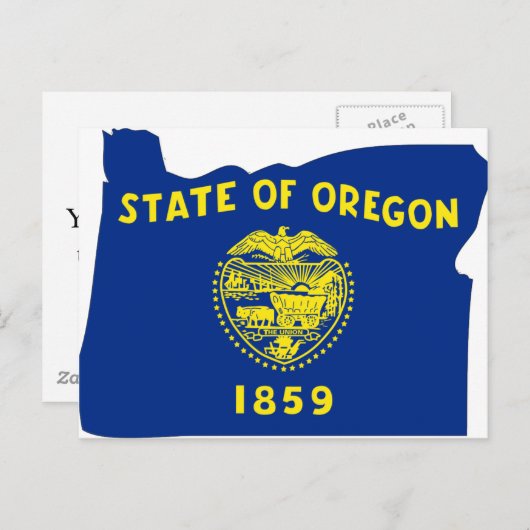 Carte du drapeau de l'Oregon (Devant / Derrière)