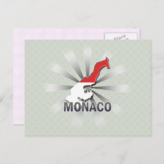 Carte du drapeau de Monaco 2.0 (Devant / Derrière)