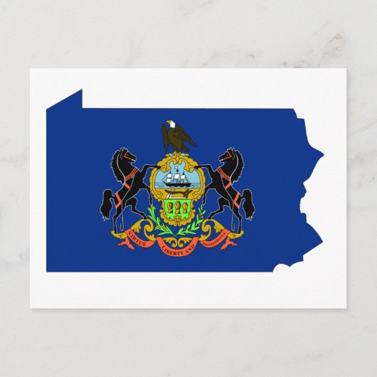 Carte du drapeau de Pennsylvanie (Devant)