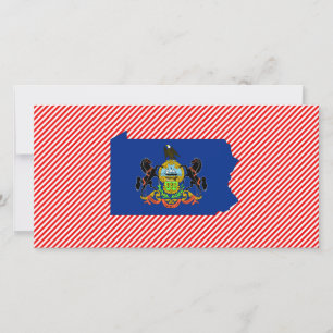 Carte du drapeau de Pennsylvanie