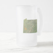 Carte du drapeau de Pennsylvanie City Mug (Devant droit)