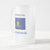Carte du drapeau de Pennsylvanie City Mug (Devant gauche)