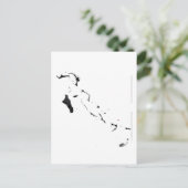 Carte du drapeau des Bahamas (Debout devant)