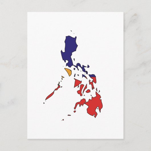 Carte du drapeau des Philippines (Devant)