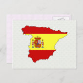 Carte du drapeau d'Espagne pleine taille (Devant / Derrière)