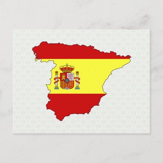 Carte du drapeau d'Espagne pleine taille (Devant)