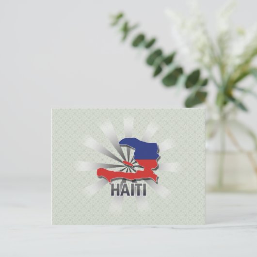 Carte du drapeau d'Haïti 2.0 (Debout devant)