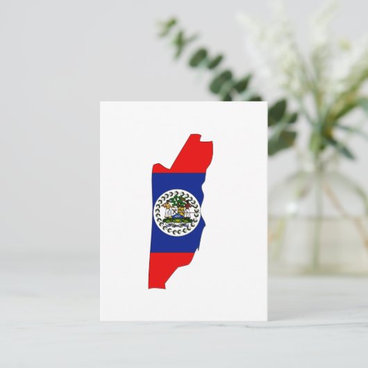 Carte du drapeau du Belize (Debout devant)