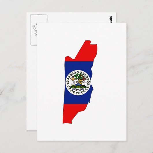 Carte du drapeau du Belize (Devant / Derrière)