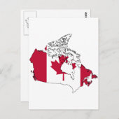 Carte du drapeau du Canada (Devant / Derrière)