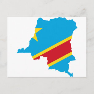 Carte du drapeau du Congo CD