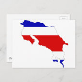 Carte du drapeau du Costa Rica (Devant / Derrière)