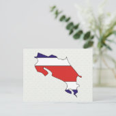 Carte du drapeau du Costa Rica pleine taille (Debout devant)