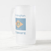 Carte du drapeau du Delaware City Mug (Devant gauche)