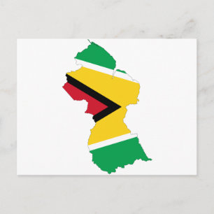 Carte du drapeau du Guyana