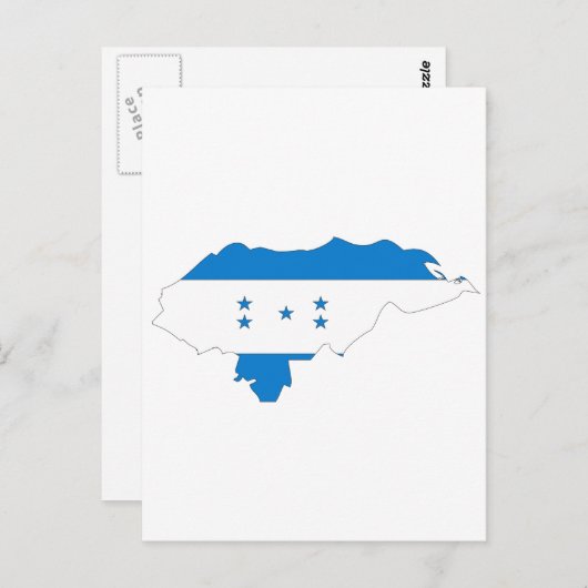 Carte du drapeau du Honduras (Devant / Derrière)