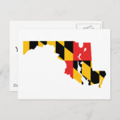Carte du drapeau du Maryland (Devant / Derrière)