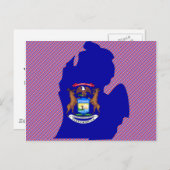 Carte du drapeau du Michigan (Devant / Derrière)